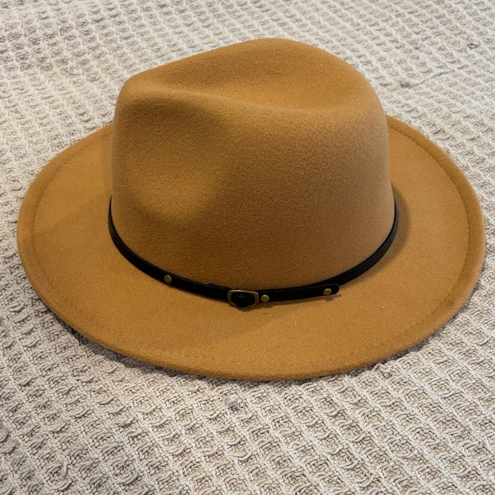Classic Tan Fedora Hat